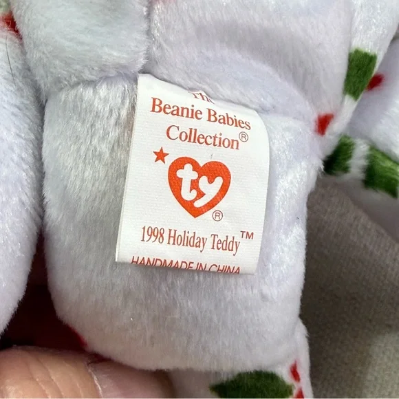 TY Beanie Babies- Holiday Plush Bear Set of 6  - Vintage - Picture 15 of 15